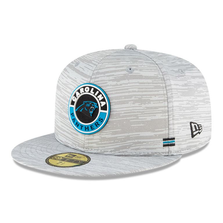 Gorras New Era 59fifty Grises - Carolina Panthers Sideline 68391XDIH